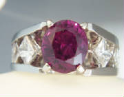 Pink saphire and diamond Unisex ring _100_3951.jpg