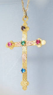 Landstroms 5-stone cross pendant $238.00_0649.jpg